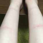 長靴の縁 でスネに傷が！縁ガードと靴下で対策してみた。